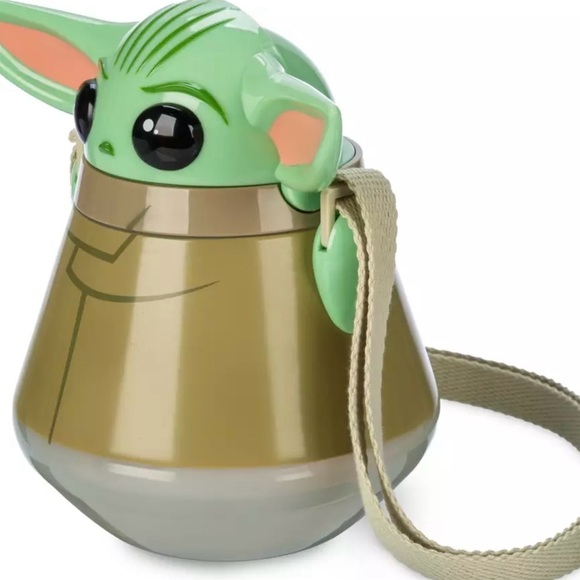 Grogu Travel Mug With Strap- Star Wars-Mandalorian NEW - Picture 3 of 7